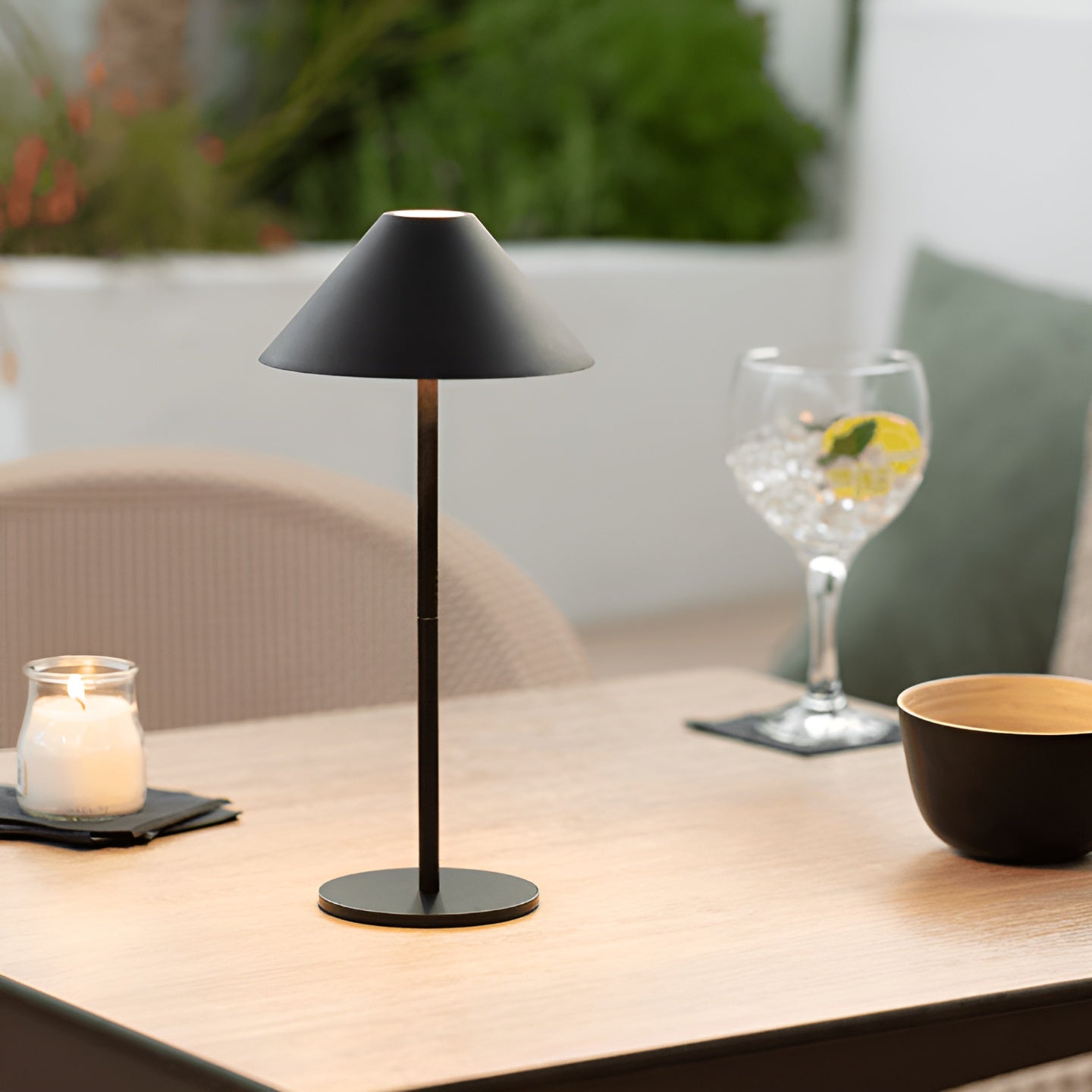 Skorter | LumiLuxe - Dimmable Nordic Cone LED Table Lamp with Touch Control