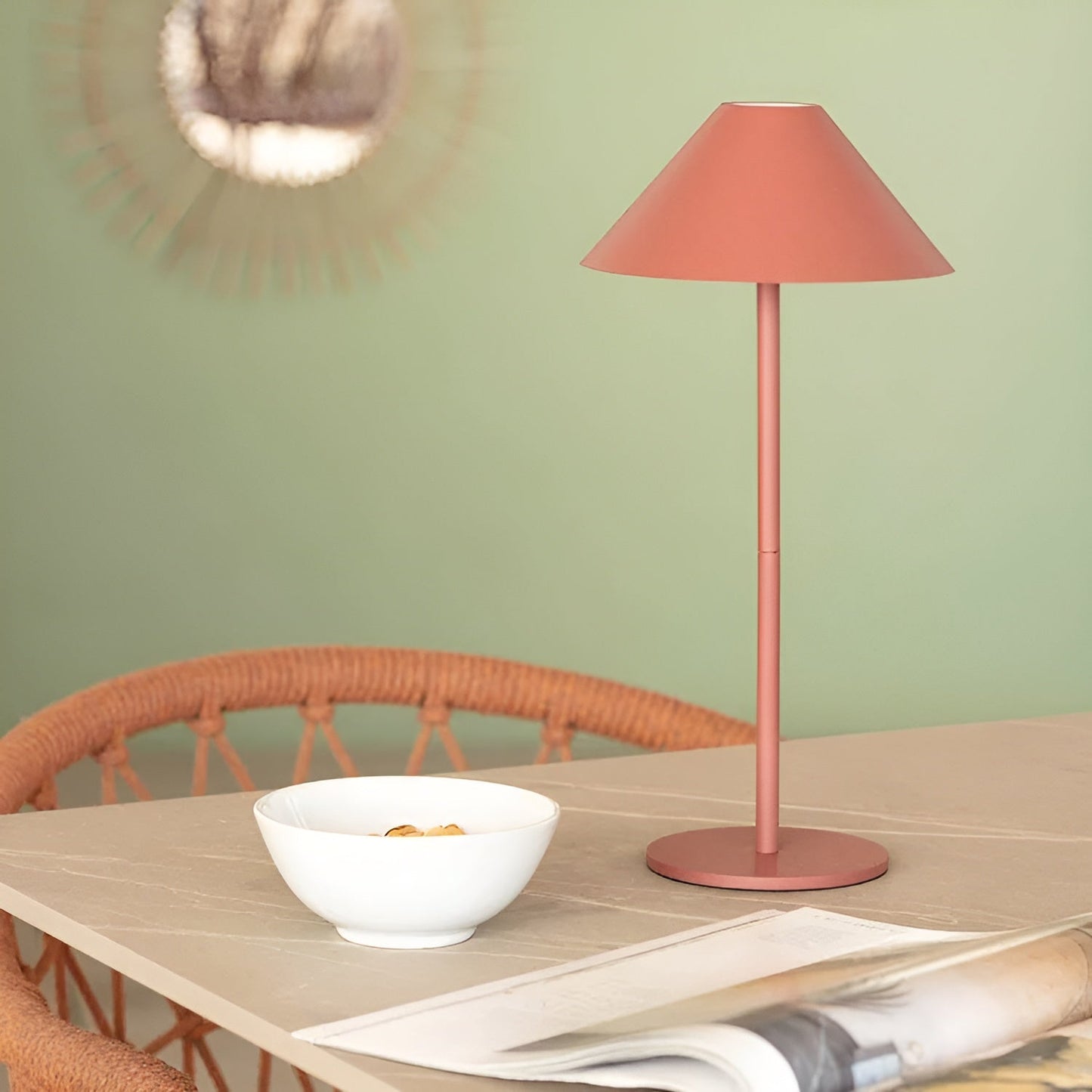 Skorter | LumiLuxe - Dimmable Nordic Cone LED Table Lamp with Touch Control