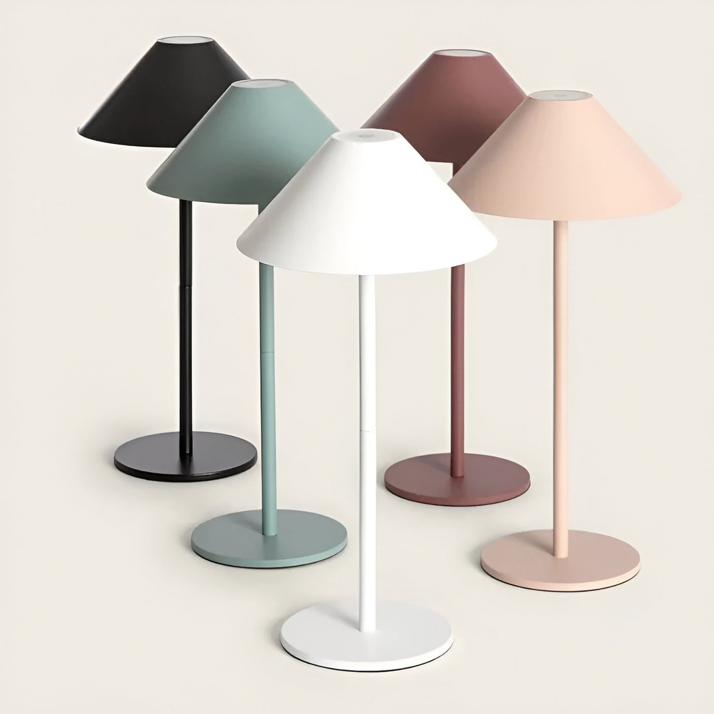 Skorter | LumiLuxe - Dimmable Nordic Cone LED Table Lamp with Touch Control