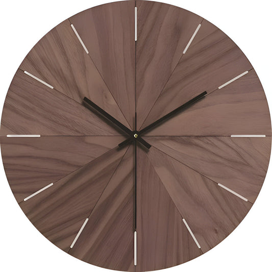 Skorter | Woodline Modern Silent Wall Clock – Minimalist Design in Solid Wood