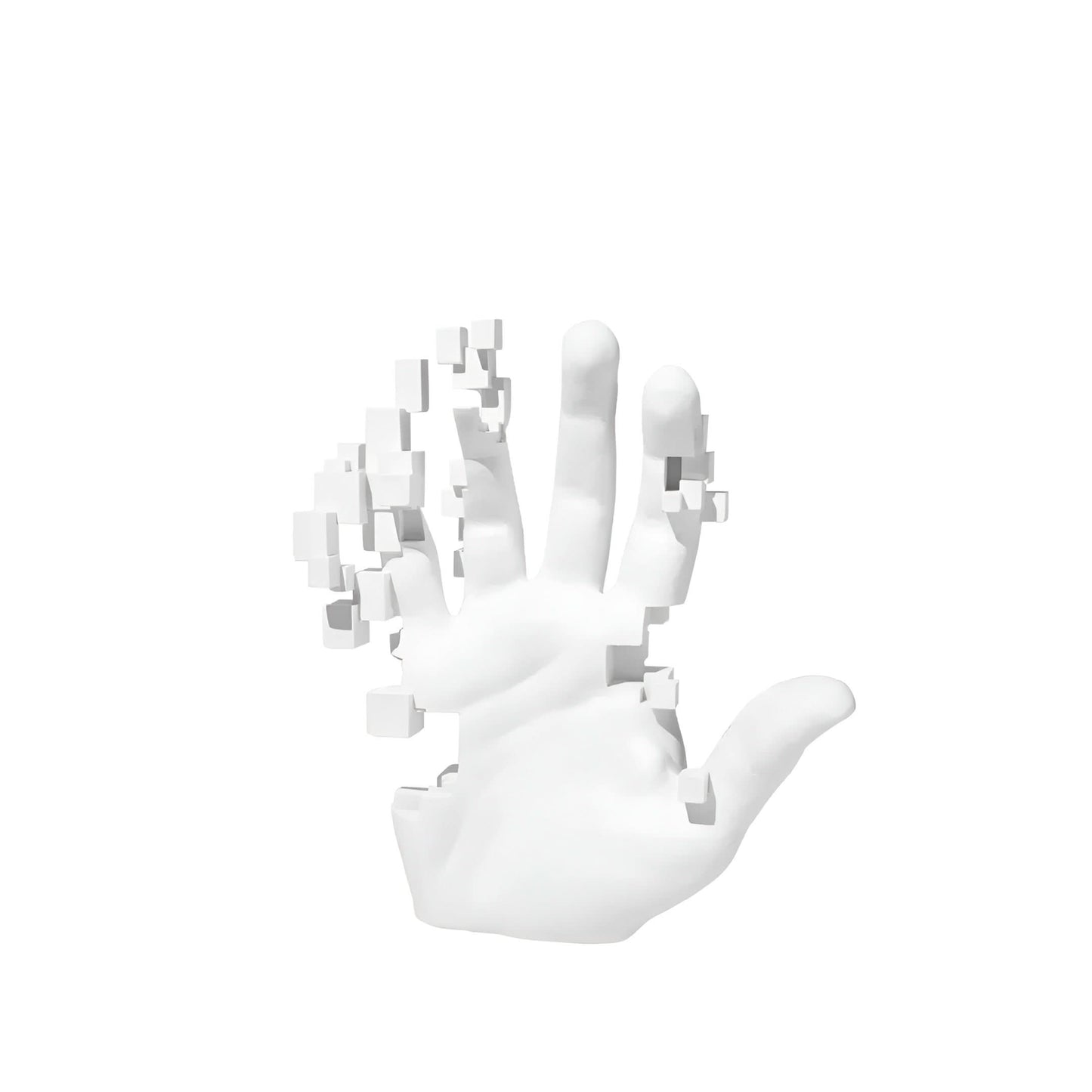 Skorter | Abstract Resin Hand Sculpture with Mosaic Design