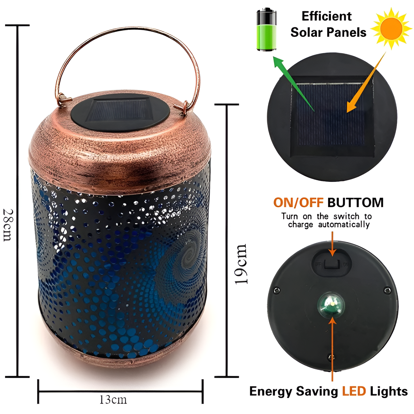 Skorter | SpiCircle - Solar projector lamp with spiral effect for outdoor