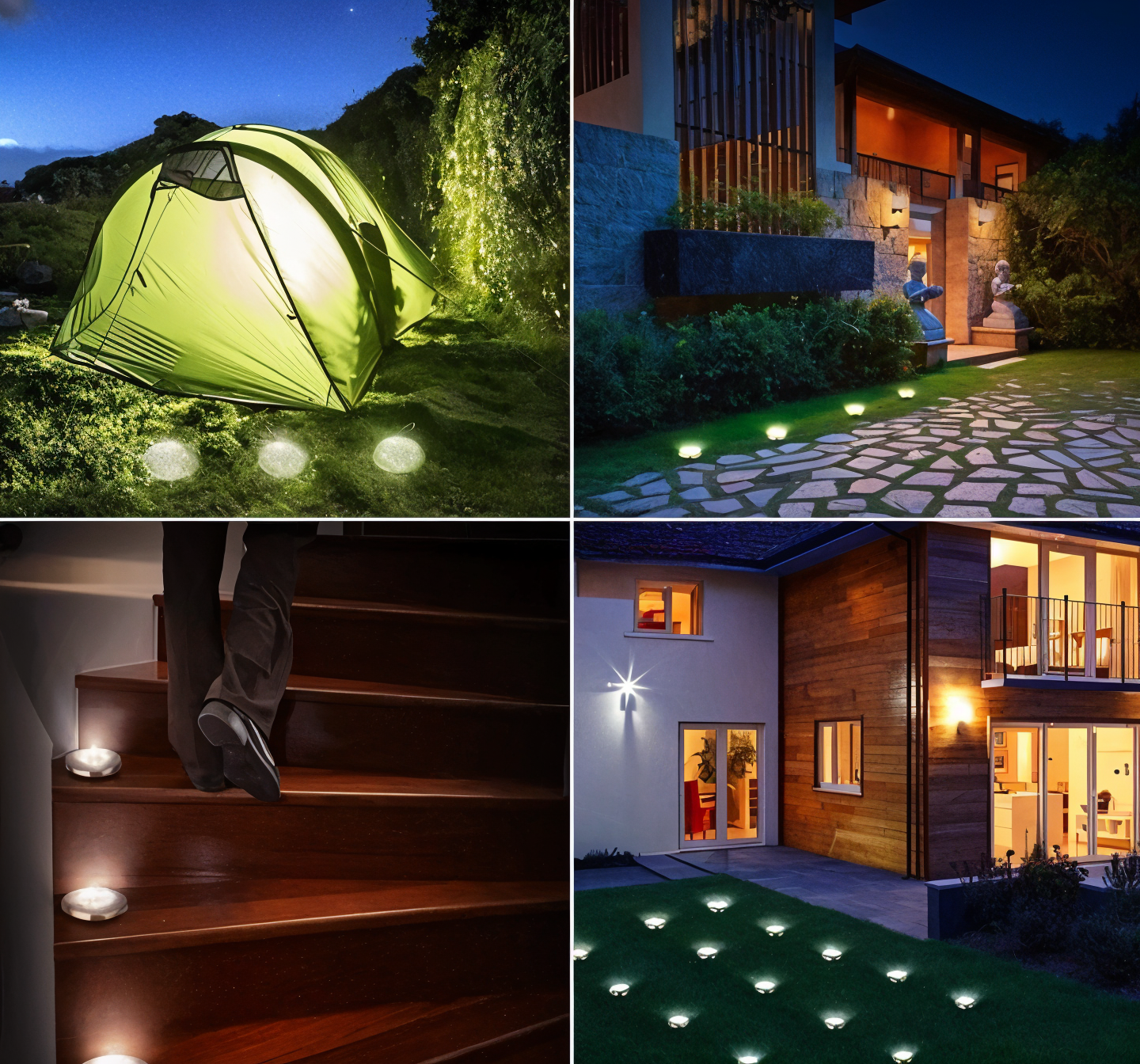 Skorter | SunSparkle - 2-Pack LED Solar Outdoor Lighting