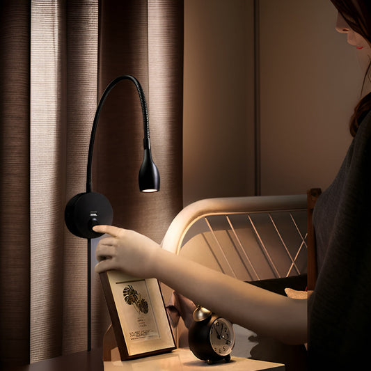 Skorter | Flexible Wall Reading Lamp | Dimmable Touch Control & Energy Efficient for Cozy Reading and Relaxation