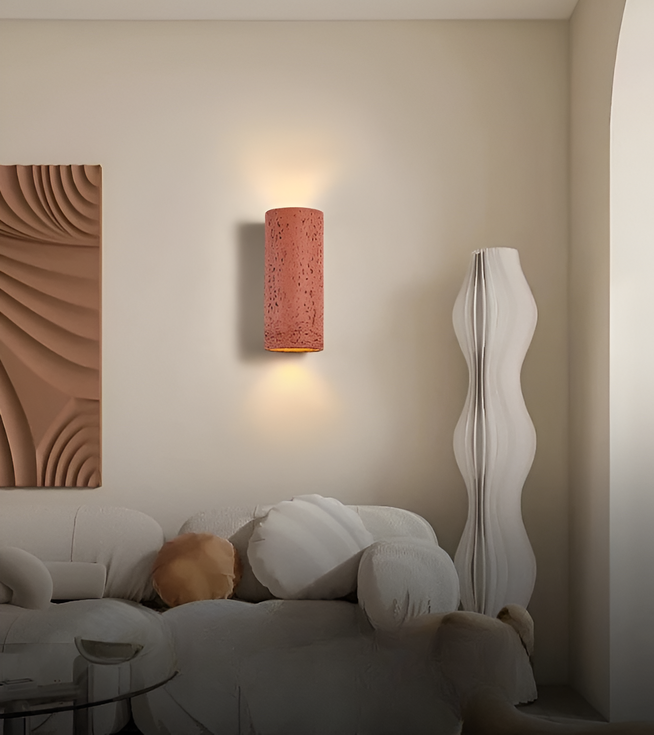 Skorter | StoneBeam LED Cylinder Wall Light – Indoor/Outdoor