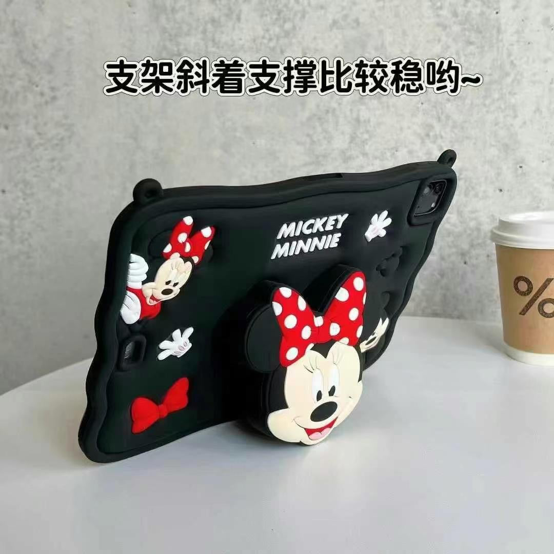 Skorter | 3D Cartoon Silicone iPad Case – Shockproof Cartoon Stand Case with Shoulder Strap