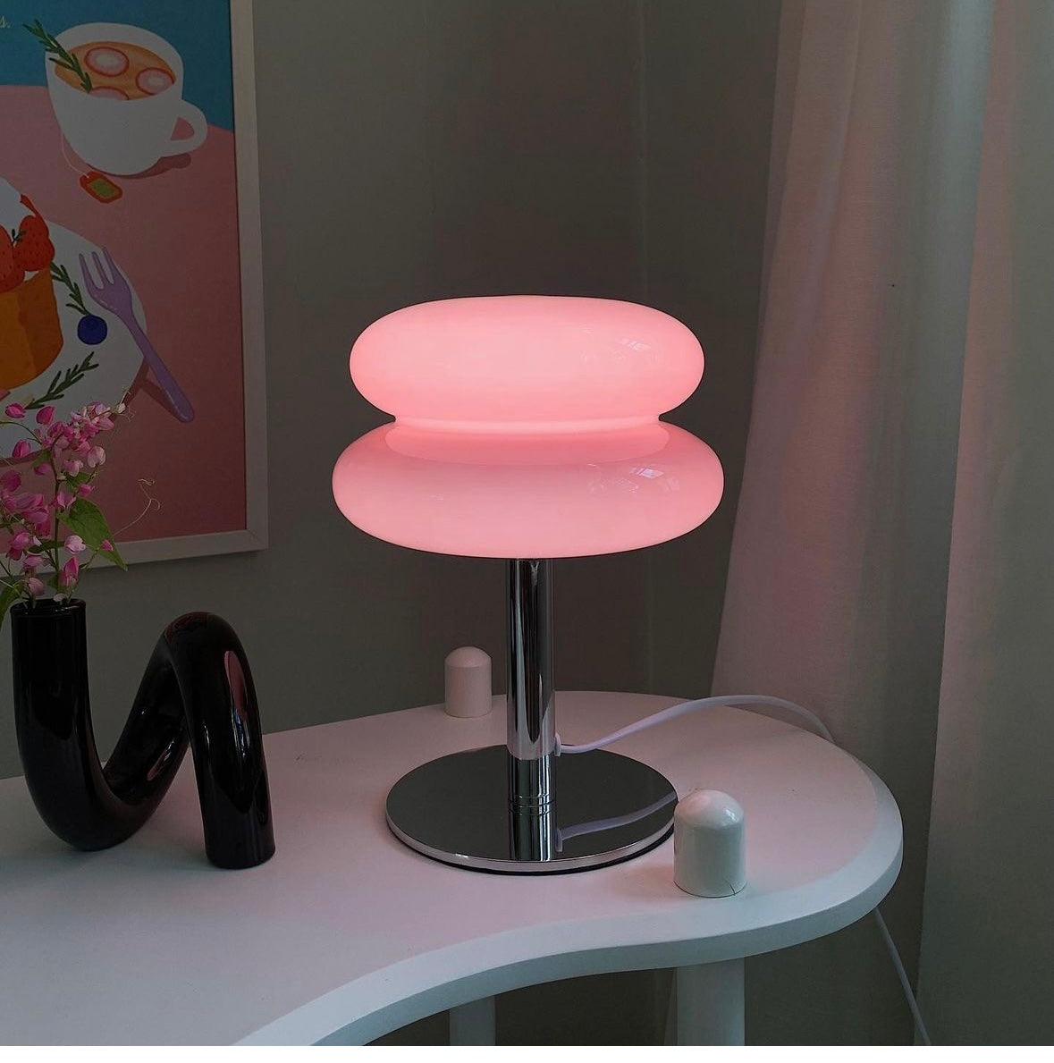 Skorter | Sören - Yellow Retro Glass Table Lamp