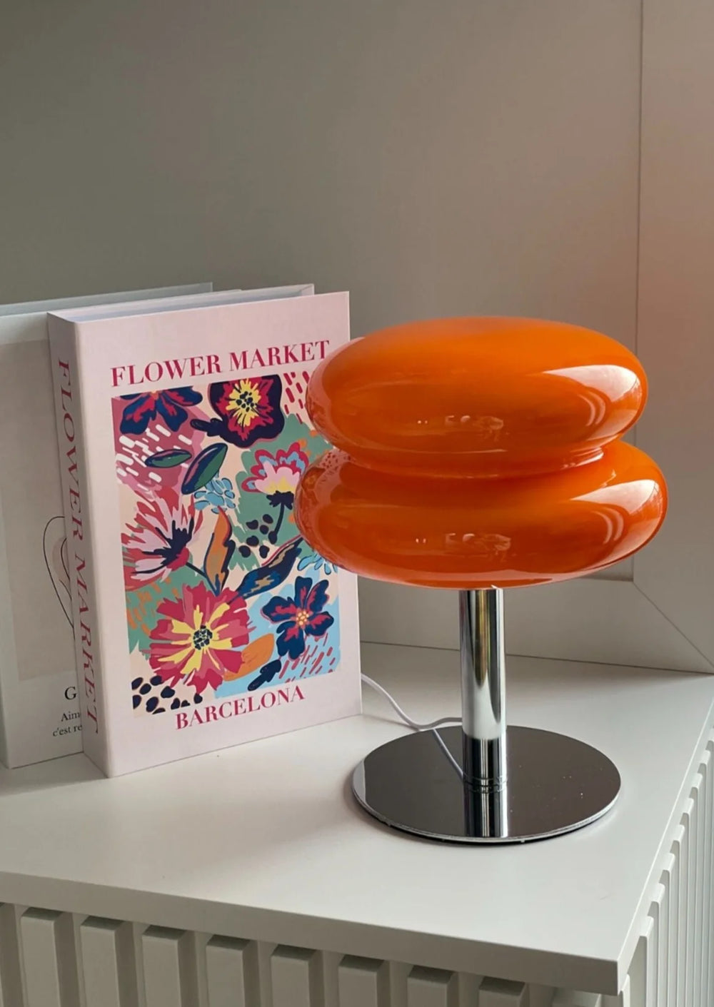 Skorter | Sören - Pink Retro Glass Table Lamp