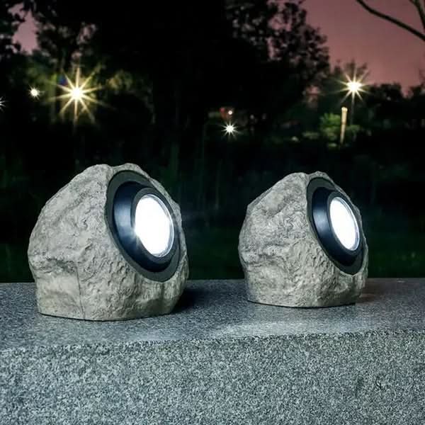 Skorter | Solar Rock Light – LED Garden Stone Lamp