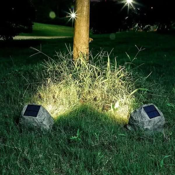 Skorter | Solar Rock Light – LED Garden Stone Lamp