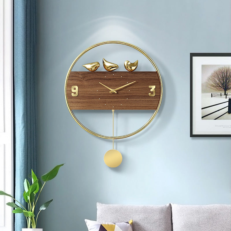 Skorter | Simple Light Luxury Wall Clock Creative Nordic Individual Clock