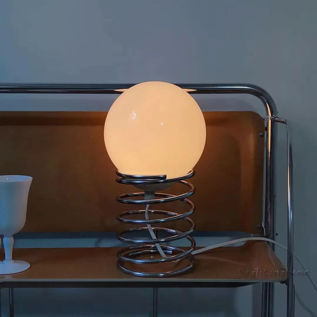 Skorter | FrostOrb Bauhaus Table Lamp – Frosted Glass