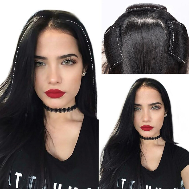 Skorter | Invisible And Natural Fluffy Front Side Clip-In Bangs Hair Wig Extensions