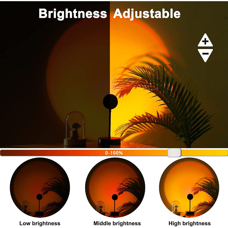 Skorter | Sunset Lamp Projector - LED Night Light with 16 RGB Colors and 360° Rotation