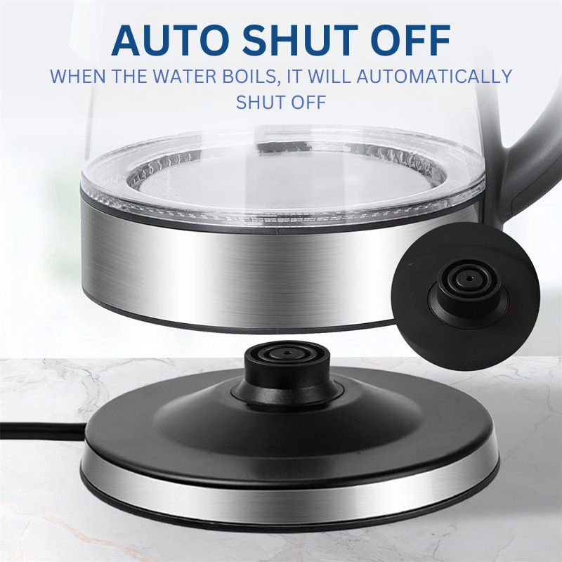 Skorter | 1.8L Electric Glass Kettle with LED Illumination