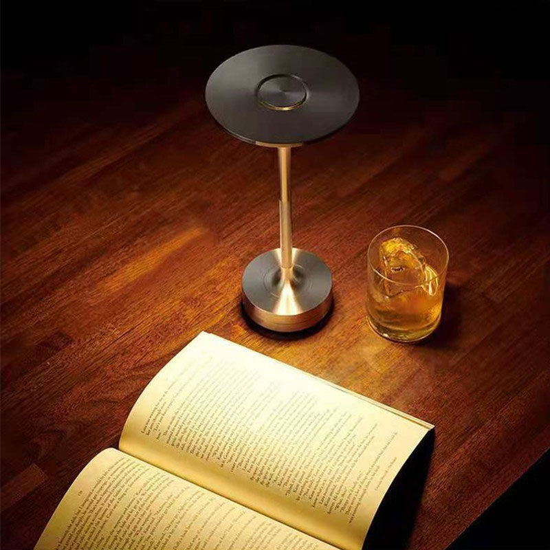 Skorter | Cordless LED Table Lamp in Galvanized Metal