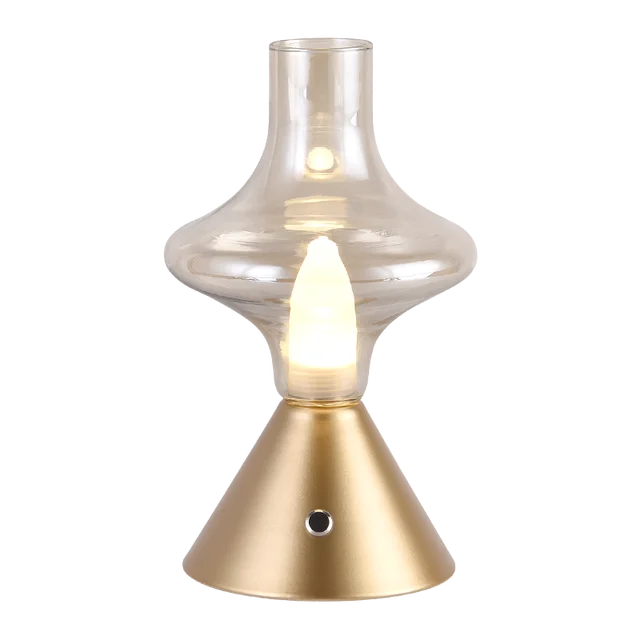 Skorter | RomanticGlow - Glass Table Lamp with Dimmable LED – Stylish Night Lamp