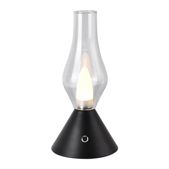 Skorter | RomanticGlow - Glass Table Lamp with Dimmable LED – Stylish Night Lamp