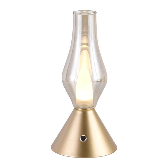 Skorter | RomanticGlow - Glass Table Lamp with Dimmable LED – Stylish Night Lamp