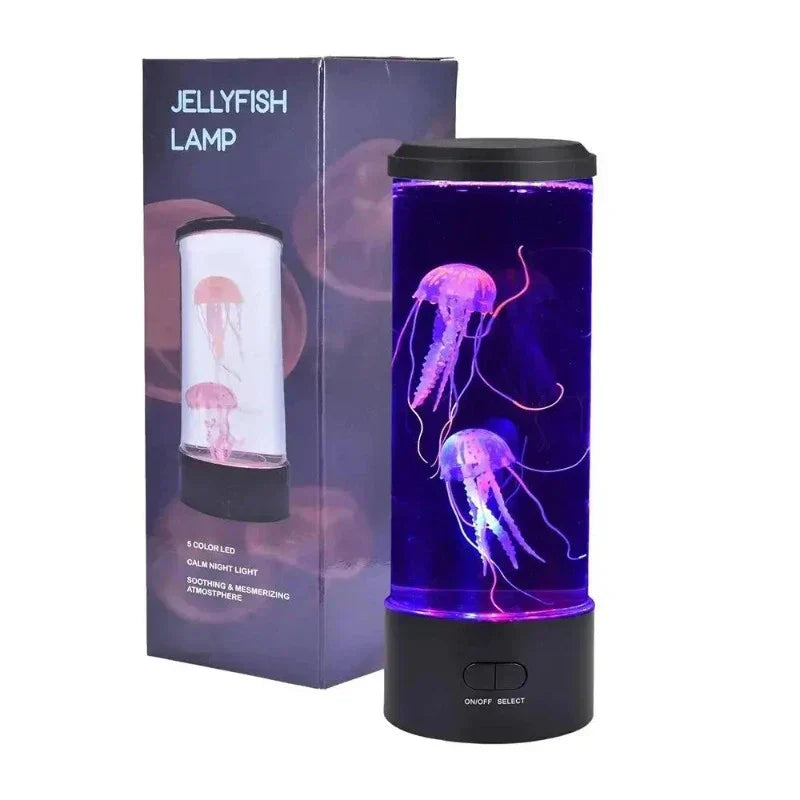 Skorter | AquaGlow - LED Jellyfish Night Light – Ambient Lighting for Living Room and Bedroom