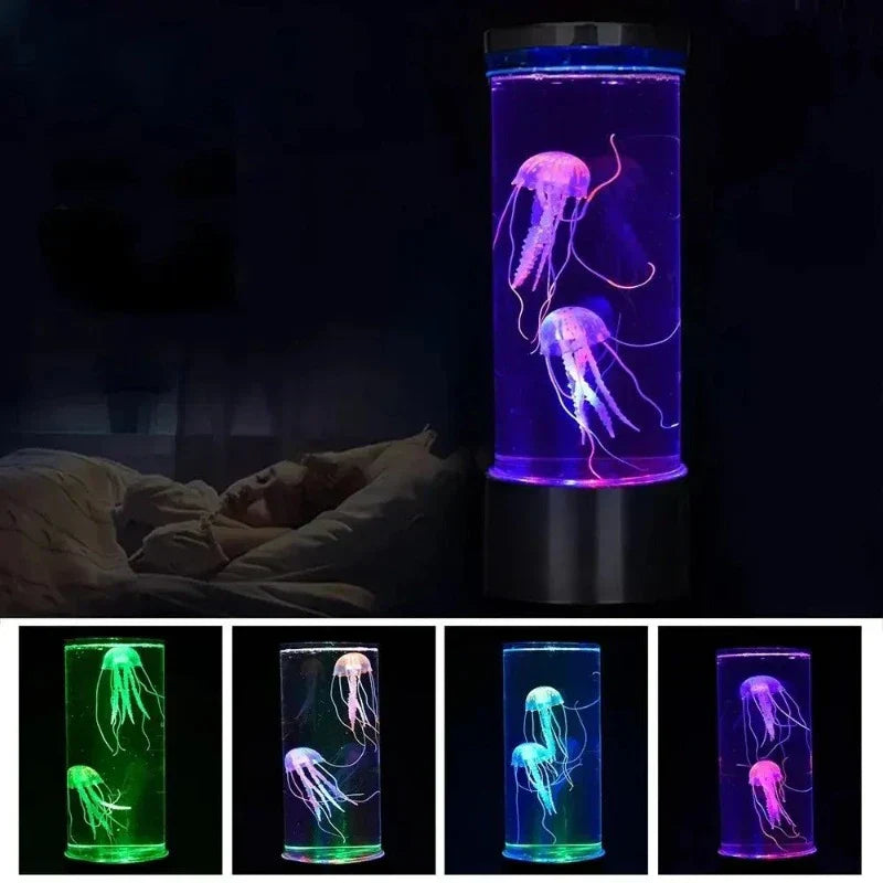 Skorter | AquaGlow - LED Jellyfish Night Light – Ambient Lighting for Living Room and Bedroom
