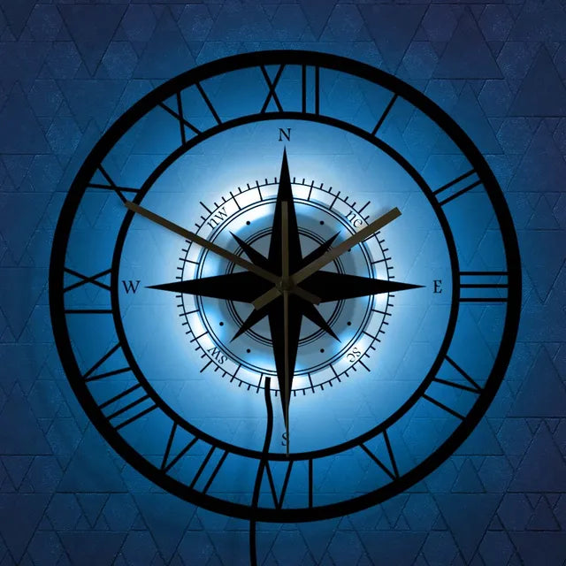 Skorter | Nautical Compass Wall Clock