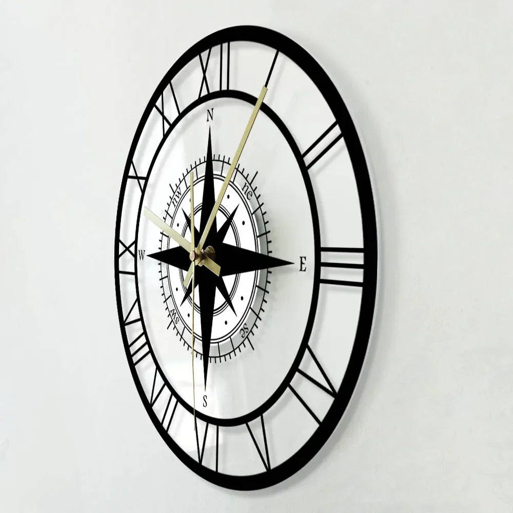 Skorter | Nautical Compass Wall Clock