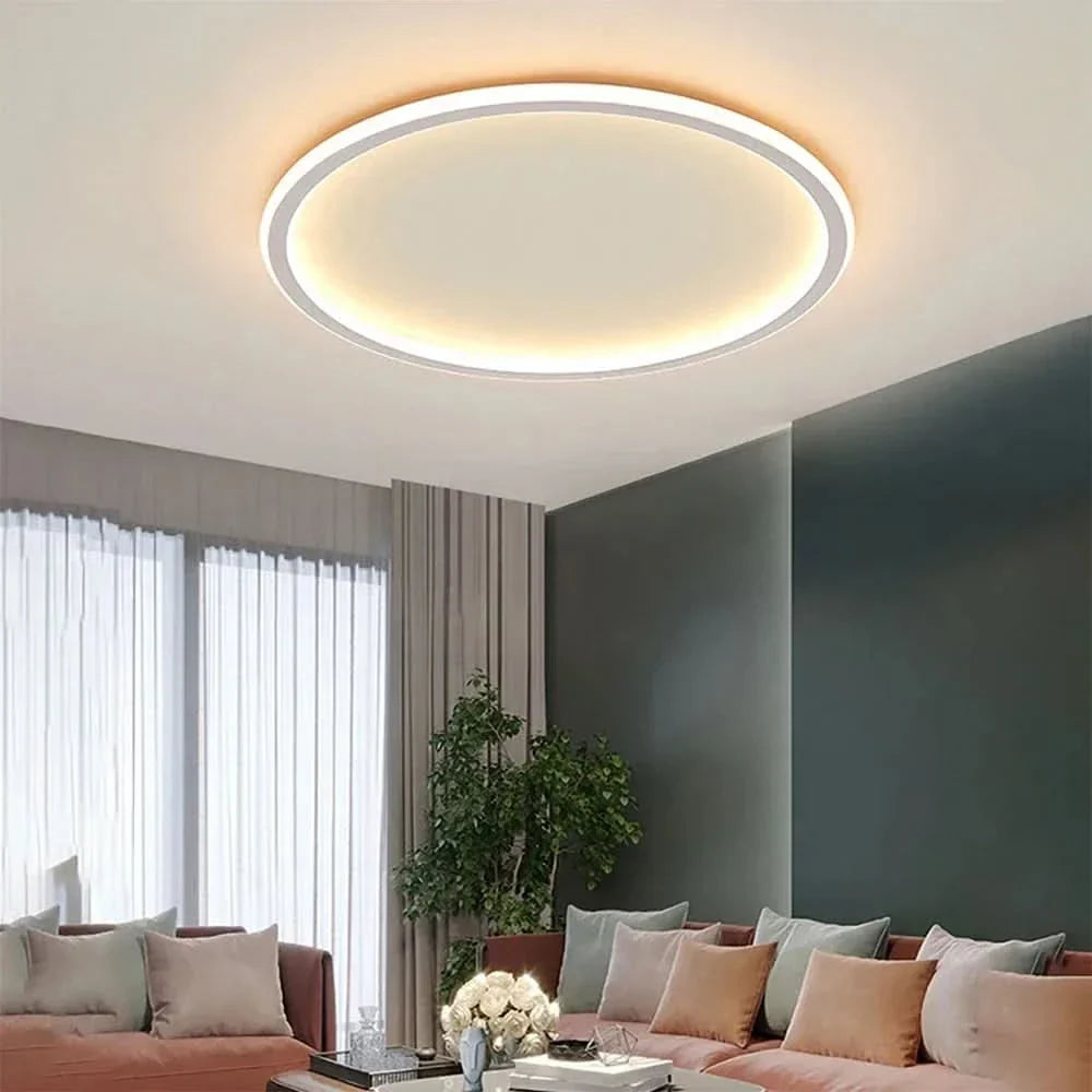 Skorter | Scandinavian Round LED Ceiling Light – Warm White