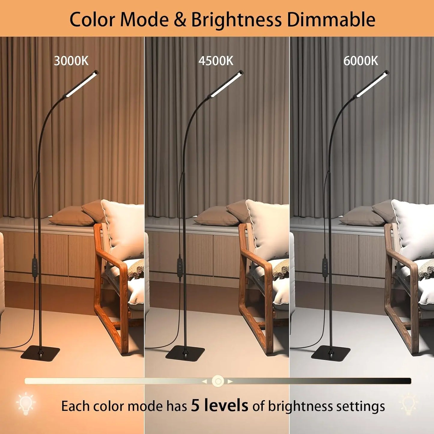 Skorter | Dimmable LED Floor Lamp