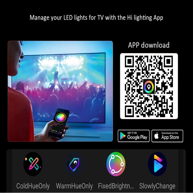 Skorter | Smart LED Light Strips For TV with HDMI Sync Box