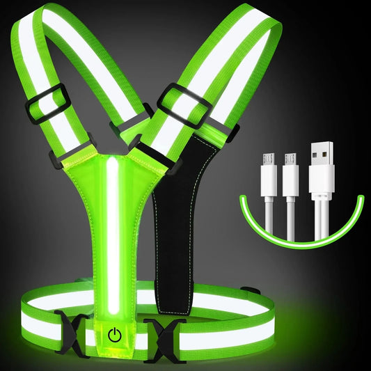 Skorter | Rechargeable LED Running Vest with 360° Reflective Visibility