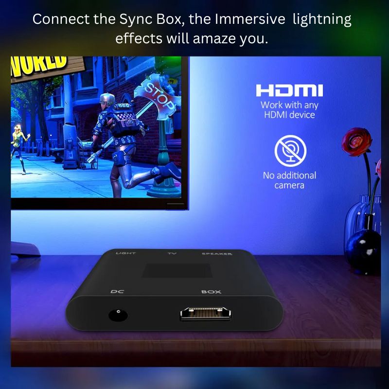Skorter | Smart LED Light Strips For TV with HDMI Sync Box