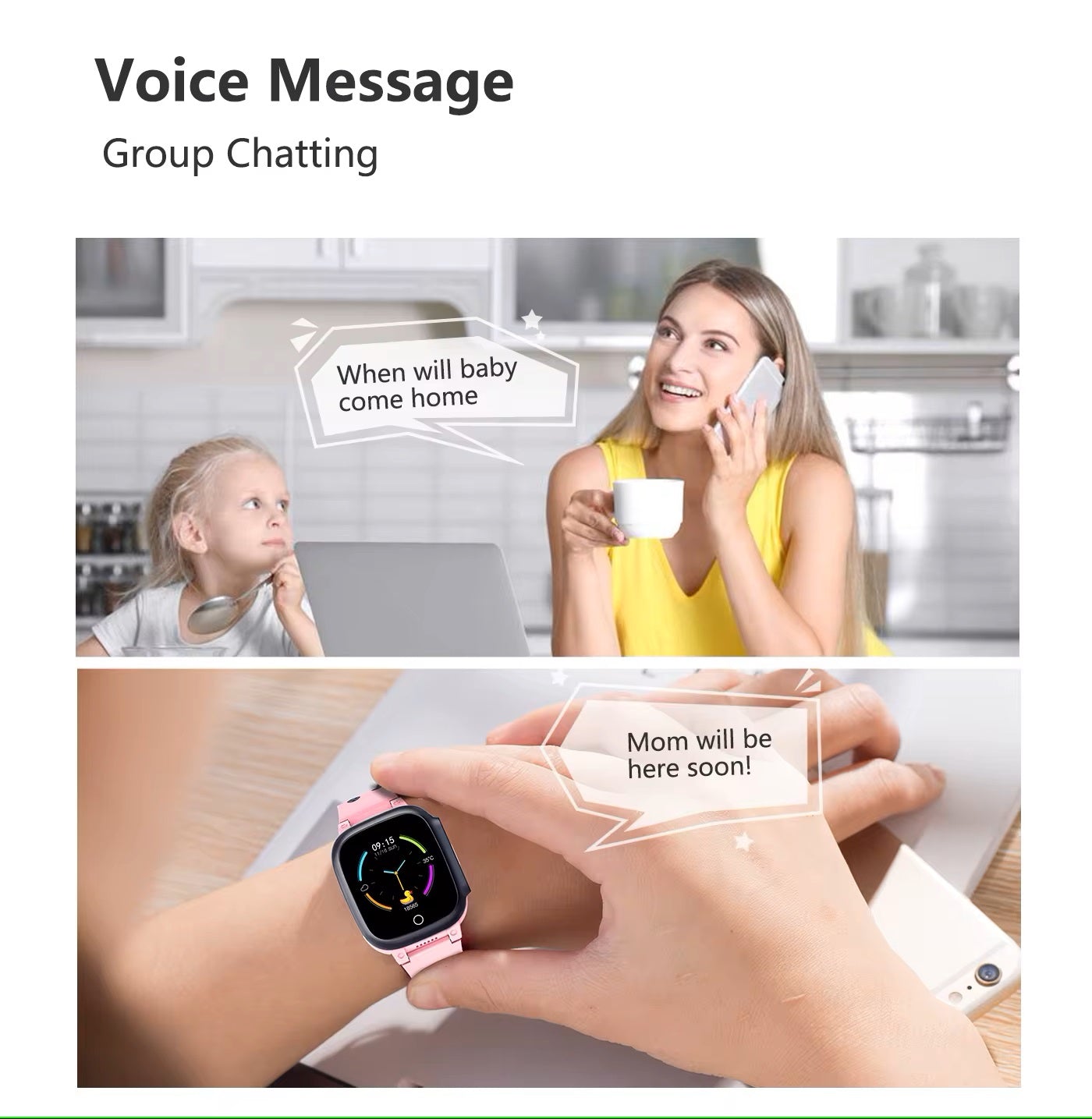 Skorter | Kids 4G & WiFi GPS Location Tracker SOS Smartwatch with Video Call for Girls & Boys