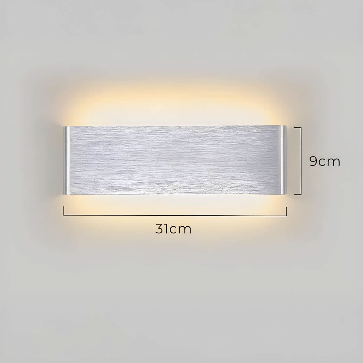 Skorter | Modern LED Wall Lamp – Elegant Aluminum & Glass Design