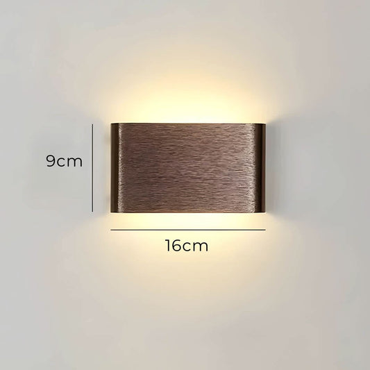 Skorter | Modern LED Wall Lamp – Elegant Aluminum & Glass Design