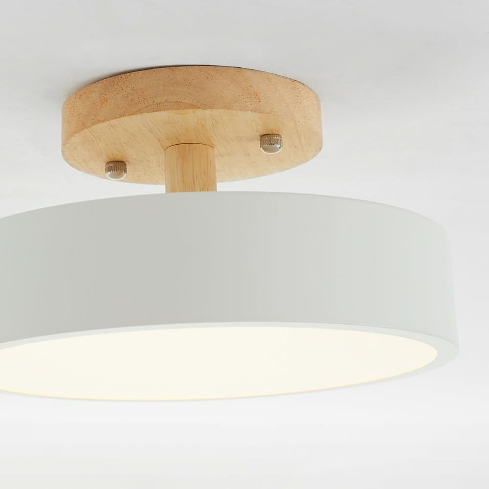 Skorter | Modern Wood LED Ceiling Light with Dimmable Function