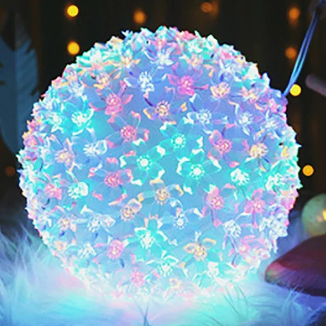 Skorter | LumiBlossom – Solar Cherry Blossom Light Chains for Garden – Romantic LED Decoration for Outdoors