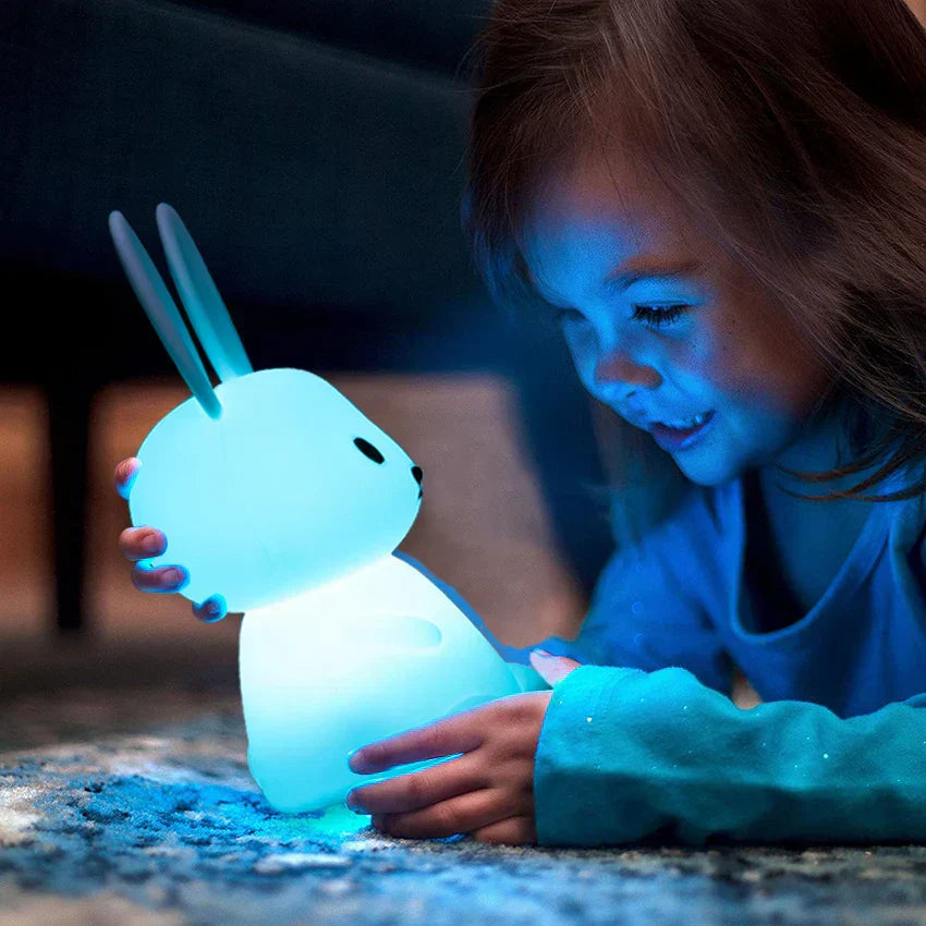 Skorter | BunnyGlow - Dimmable LED Night Light for Children with Touch Control and USB Charging Function