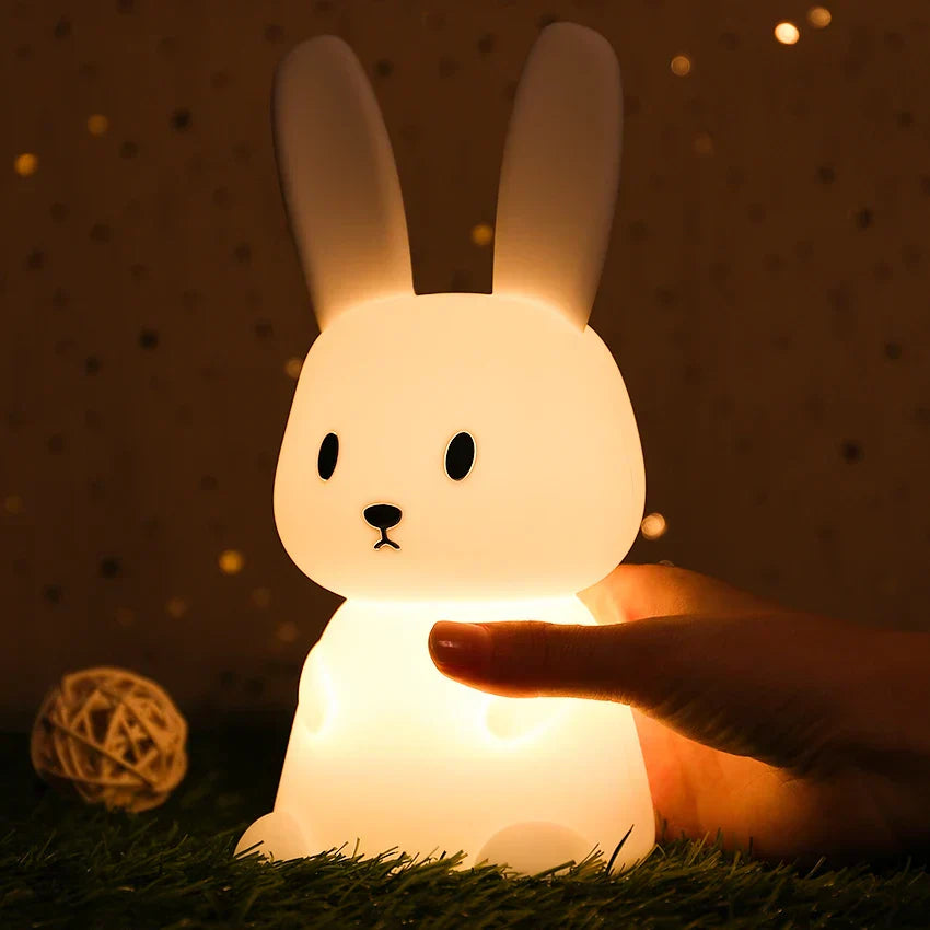 Skorter | BunnyGlow - Dimmable LED Night Light for Children with Touch Control and USB Charging Function