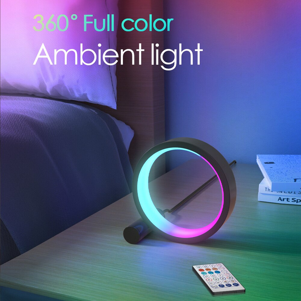 Skorter | LED Night Light RGB Desk Lamp APP Music Rhythm Atmosphere Light Remote Control Dimming Gaming Desk Bedroom Bar Live Streaming