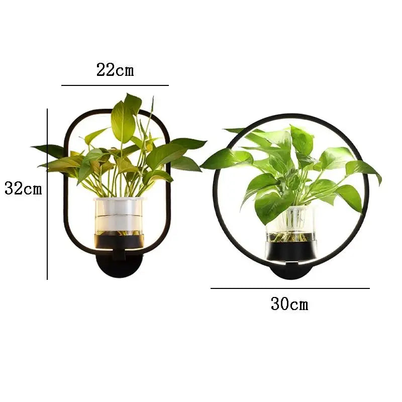 Skorter | Lumora Plant Wall Lamp - Stylish Lighting with Natural Greenery