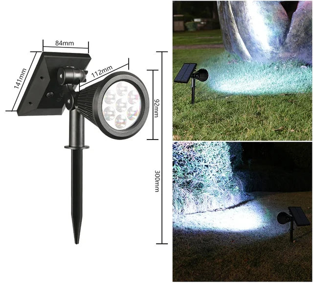 Skorter | SolarGlow - Solar LED Garden Spotlight for Path Lighting – Slim, Weatherproof & Energy Saving