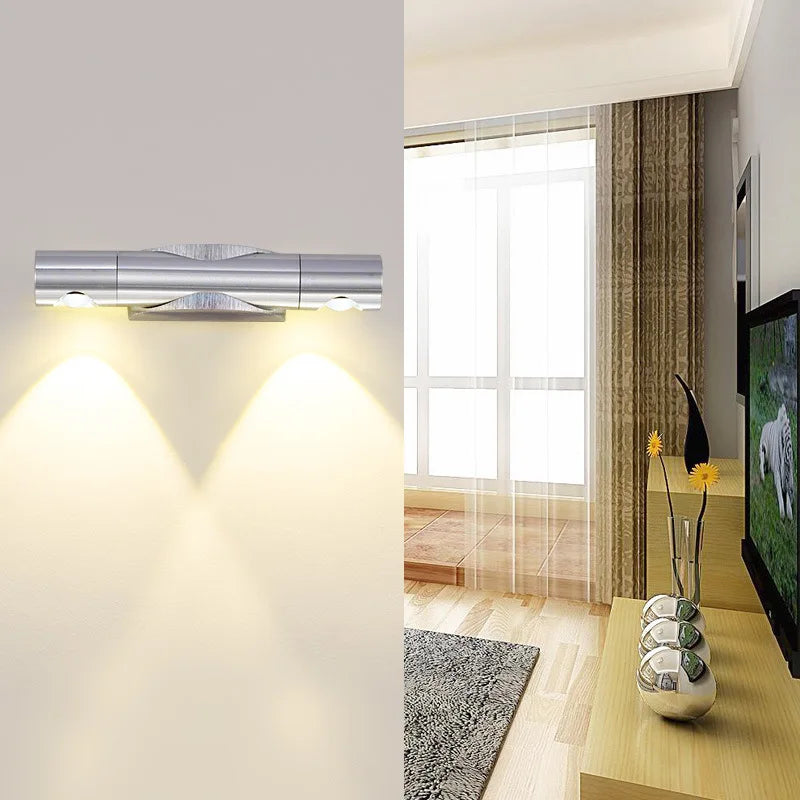 Skorter | LumiBright - LED Wall Lamp with Double Spot - Modern Lighting for Indoor & Outdoor