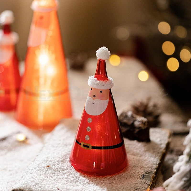 Skorter | Light Up Christmas Man Glass Lamp