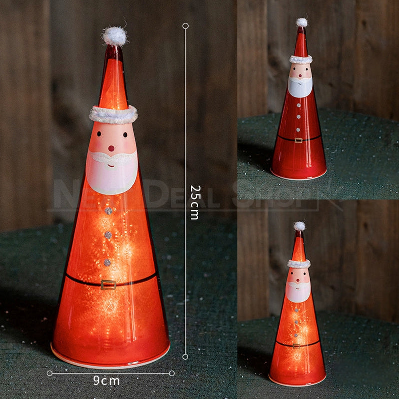 Skorter | Light Up Christmas Man Glass Lamp