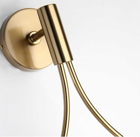 Skorter | Scandinavian LED Wall Light – Minimalist Wood & Metal Lamp