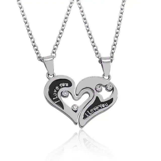 Skorter | I love you Best Friends / Couple Necklace Jewelry Puzzle Necklace
