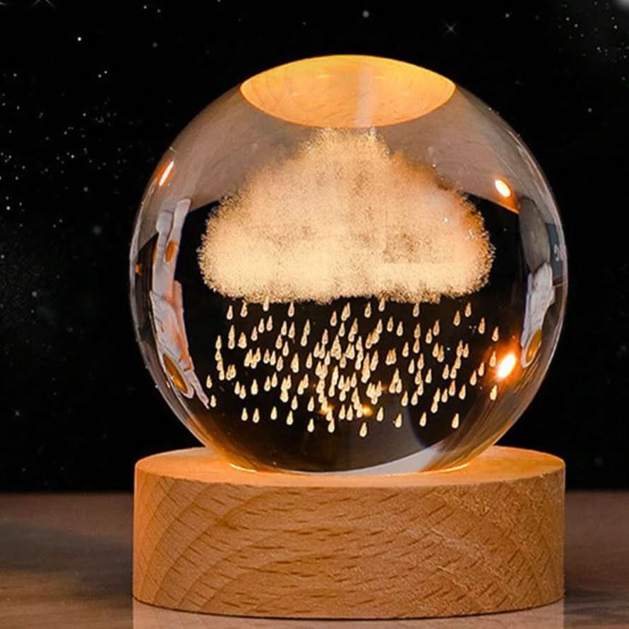 Skorter | Luminous Crystal Ball LED Night Light Decor