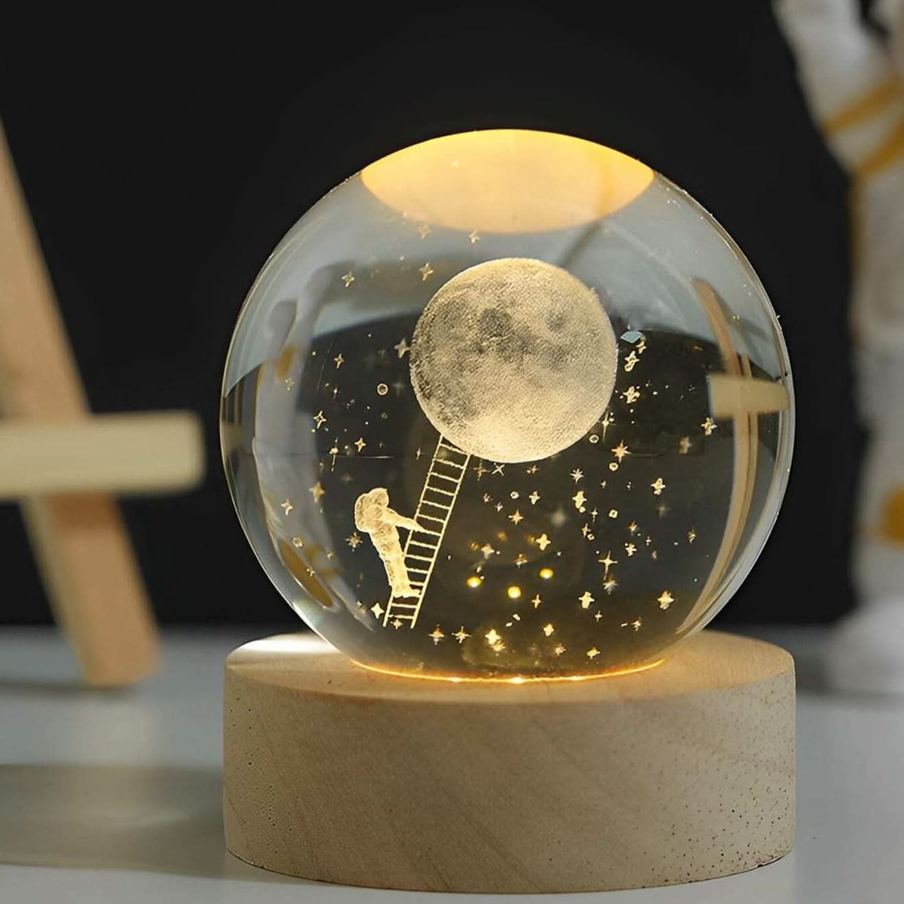 Skorter | Luminous Crystal Ball LED Night Light Decor