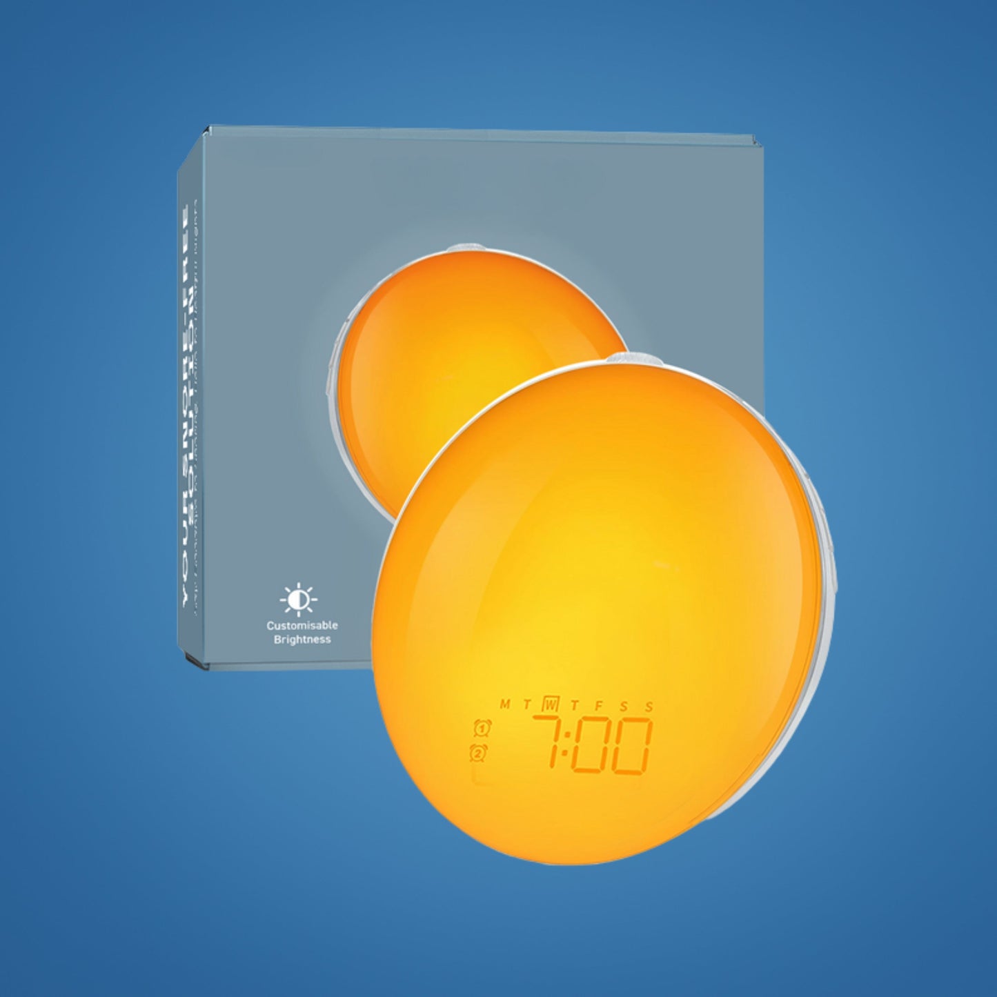 Skorter | Sunrise Alarm Clock | Natural Wake-Up Light with Ambient Lighting for Heavy Sleepers & Dark Mornings